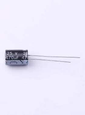 01EC1227SHC470UF25V 直插铝电解电容 470uF ±20% 25V 插件,D8xL