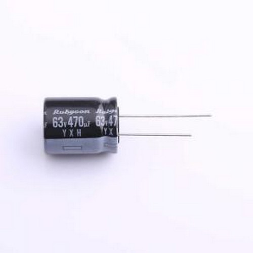 63YXH470MEFC16X20 直插铝电解电容 470uF ±20% 63V 插件,D16xL2