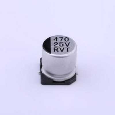 RVT1E471M1010 贴片型铝电解电容 470uF ±20% 25V SMD,D10xL10.2