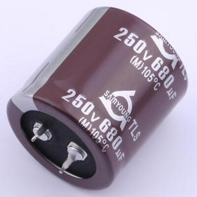 TLS250V680M30*30 V 牛角型电解电容 680uF ±20% 250V 插件,D30x