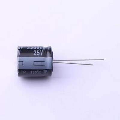 EEUTP1E222S 直插铝电解电容 2200uF ±20% 25V 插件,D18xL20mm