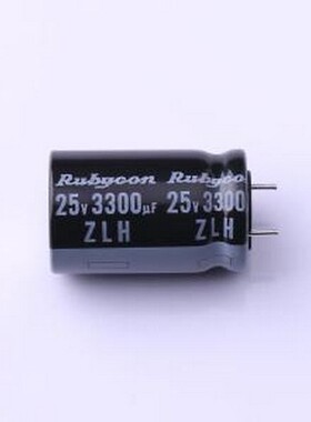 25ZLH3300MEFCCE16X25 直插铝电解电容 3300uF ±20% 25V 插件,D1