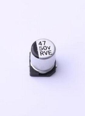 RVE1H470M0607 贴片型铝电解电容 47uF ±20% 50V SMD,D6.3xL7.7m