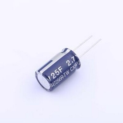 CXHP2R7256R-TW 2.7V25F 超级电容器 25F ±20% 2.7V 插件,P=7.5m