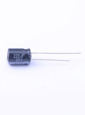 EEUFR1E221 直插铝电解电容 220uF ±20% 25V 插件,D8xL11.5mm