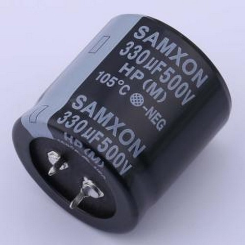 EHP337M2HQ35 牛角型电解电容 330uF ±20% 500V 插件,D35xL35mm