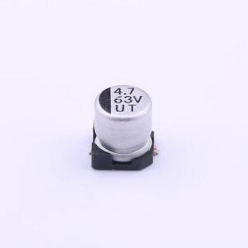 UT1J4R7M0505VG 贴片型铝电解电容 4.7uF ±20% 63V SMD,D5xL5.4m