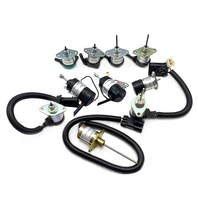 适用久保田15 D902 D1105 V2403 2607发动机熄火开关电磁阀熄火器