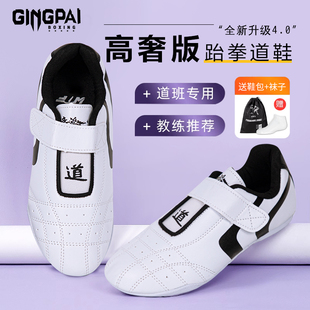 跆拳道鞋儿童成人武术搏击训练鞋武术散打鞋子初学者专用软底透气