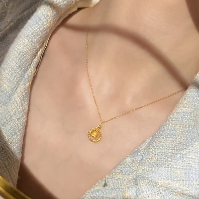 小红书同款响动摇晃铃兰花项链新款精致奢品花朵吊坠