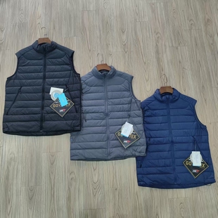 外贸美单秋冬男士 宽松休闲保暖马甲户外高品质 90%鹅绒背心加大码