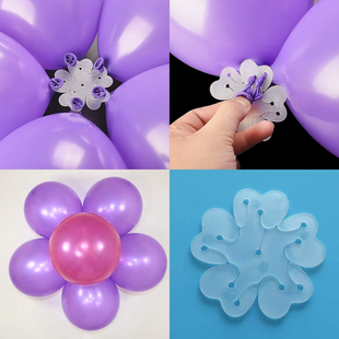 气球夹子梅花夹子打结器绑封口神器结婚布置卡扣固定造型用品大全