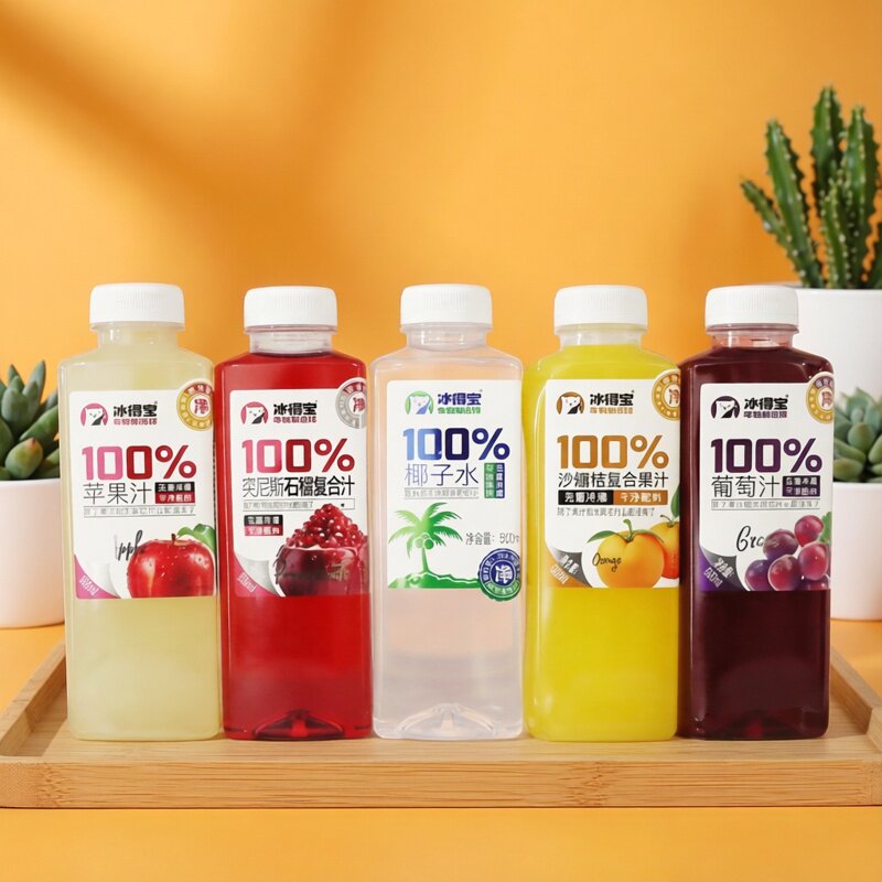 冰得宝100%葡萄汁石榴汁沙糖桔果汁饮料饮品500ml*5瓶新日期