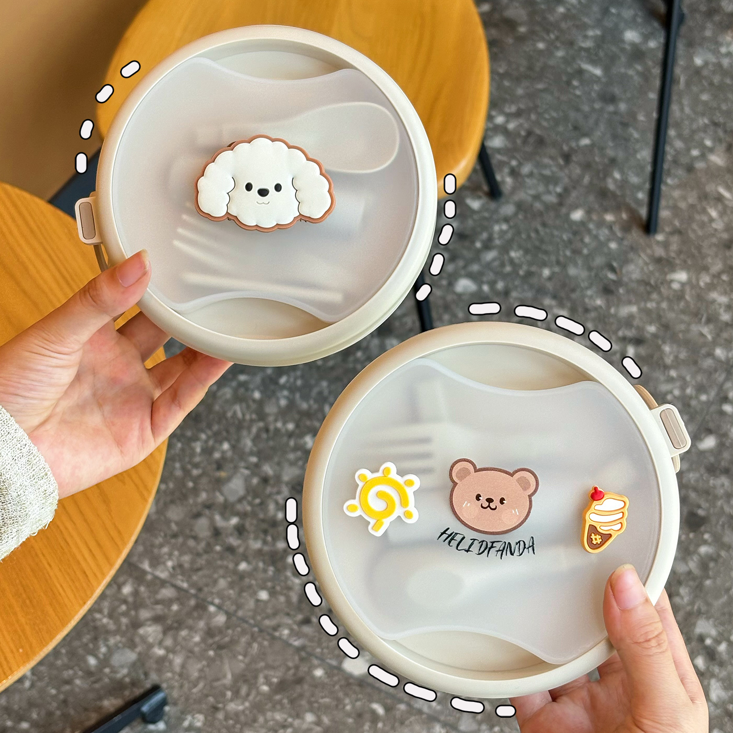 食品级便携食物便当盒手提