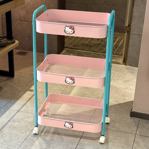 多巴胺家用小推车置物架落地多层