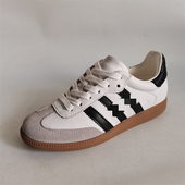 内增高特价 原单尾货女鞋 休闲鞋 真皮头层牛皮板鞋 复古德训鞋 小白鞋