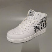 外贸原单尾货秋冬中帮男鞋 篮球学生小白鞋 休闲板鞋 潮流运动滑板鞋