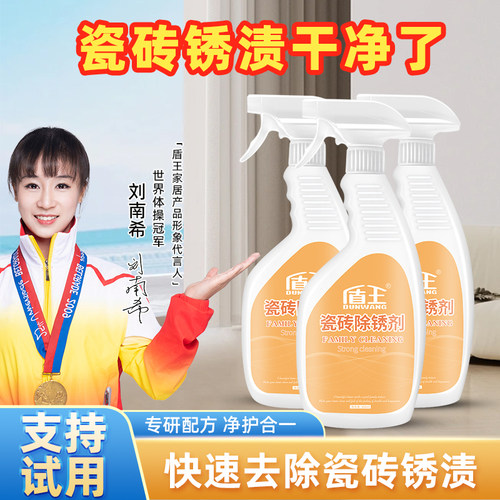 盾王瓷砖除锈剂石材去铁锈迹卫生间地砖去黄去污大理石地板清洁剂