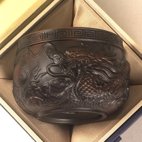 清仓亏本卖170ml紫陶浮雕茶杯