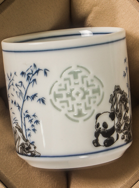 清仓特卖80ml镂空开窗功夫茶杯陶瓷主人杯个人专用家用品茗杯酒杯