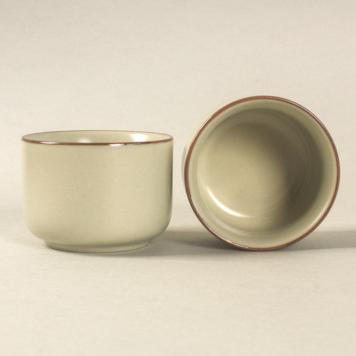 简约75ml米黄汝窑开片可养茶杯