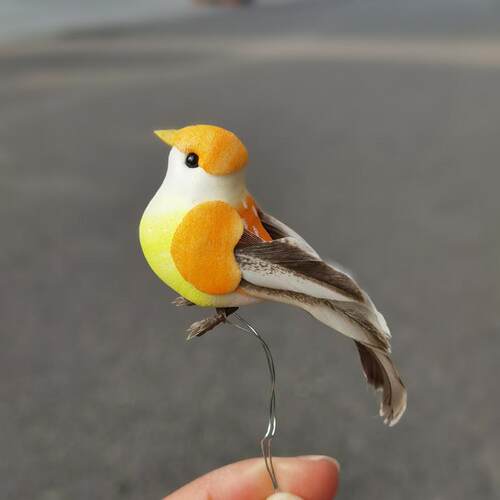 仿真小鸟泡沫鸟盆景装饰品微景观