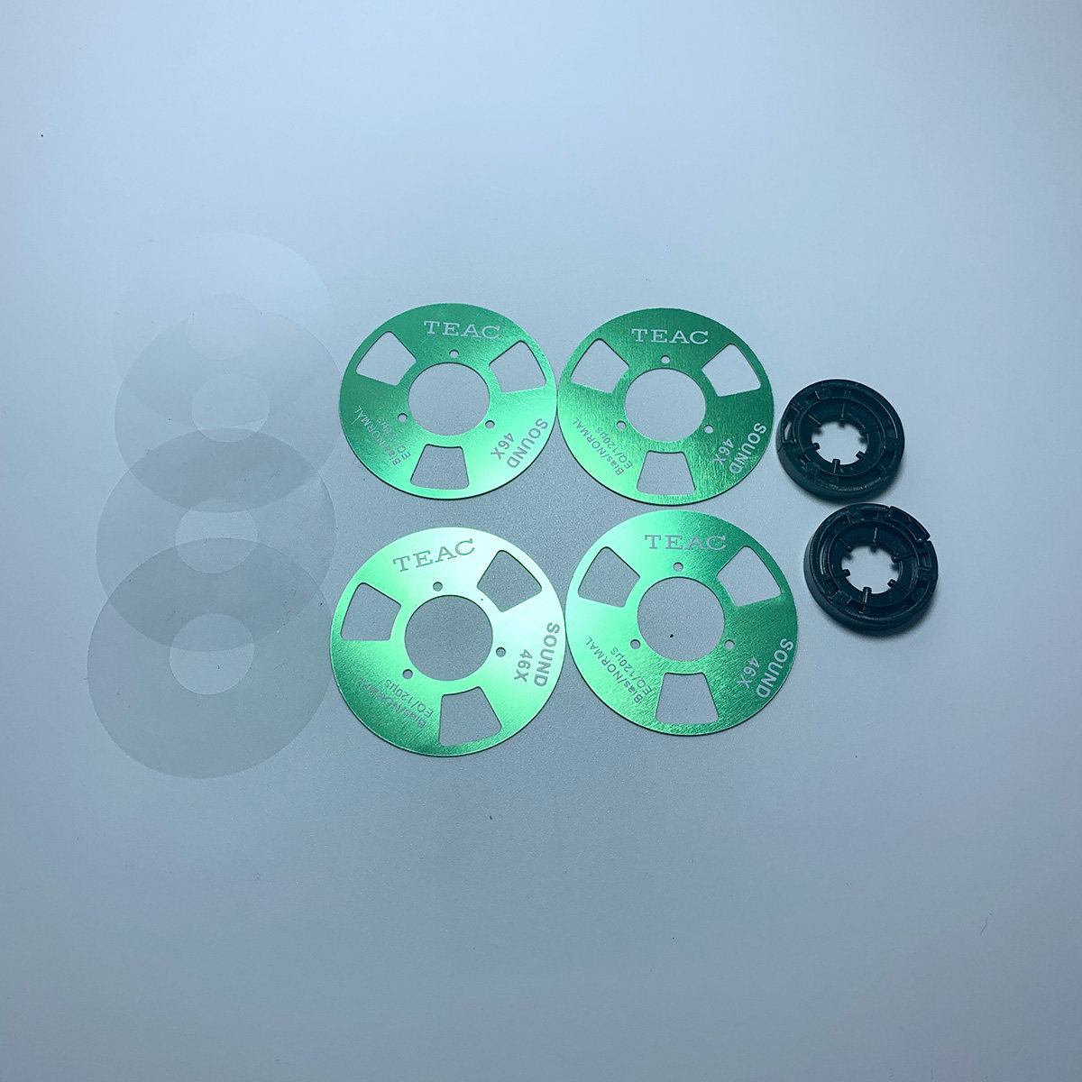 小开盘磁带金属盘片套装卡座磁带配件DIY录音带4片配轮柱垫片TEAC