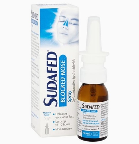 英国Sudafed Spray通鼻喷雾改善打喷嚏鼻子堵塞鼻15ml