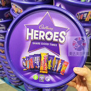 2026 2025 英国Cadbury Heroes吉百利英雄巧克力圣诞新年礼盒550g