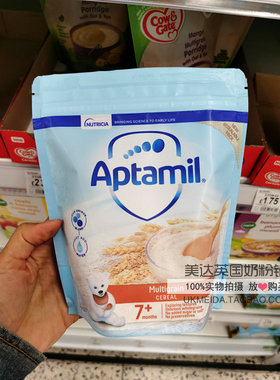 爱他美Aptamil7个月+纯天然健康宝宝多谷物早餐米粉米糊200g