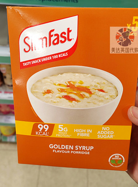 英国 SlimFast 黄金糖浆味高蛋白营养麦片 5袋装（5 x 29g）