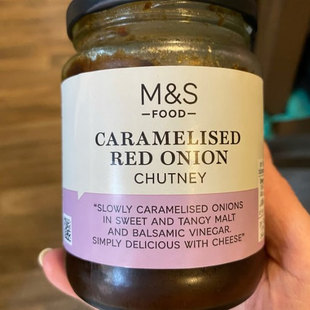英国代购M&S玛莎超市foodhall焦糖红洋葱酸甜酱330g 胡说八道同款