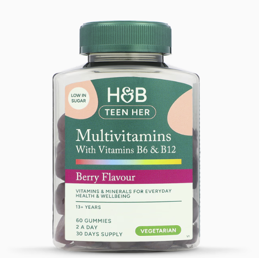 Holland & Barrett 少女综合维生素软糖 60粒 莓果味 含维D锌硒碘
