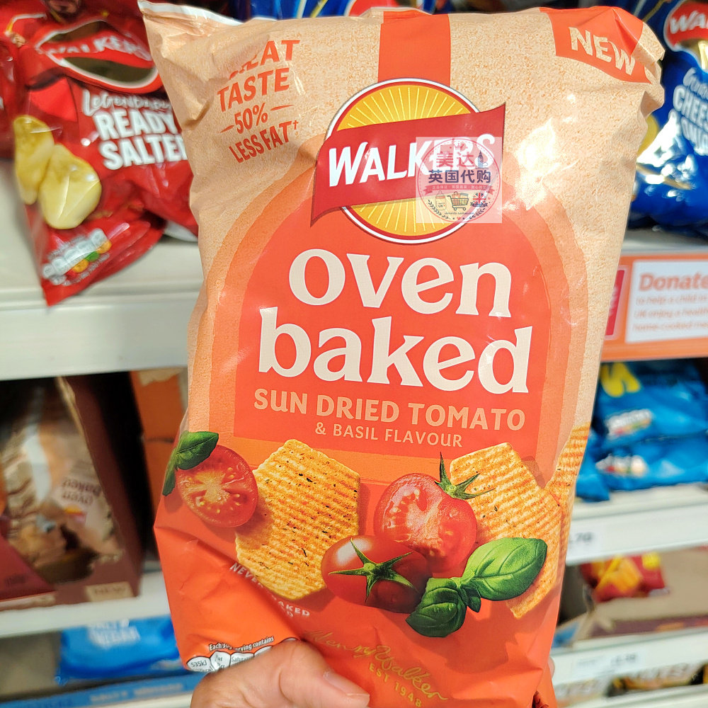 英国代购Walkers Oven Baked 烤制薯片系列 150g 低脂烘烤 无油炸