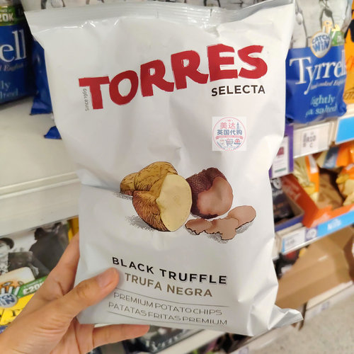 Torres西班牙精品薯片系列 125g 配料简洁 无人工添加 西班牙进口