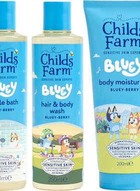 Childs Farm蓝色小狗三件套洗发沐浴泡泡浴润肤乳 新生儿儿童适用