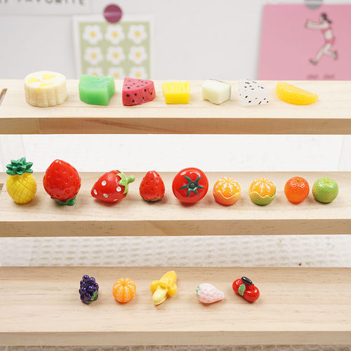 仿真立体水果果肉微缩模型摆件