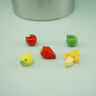 仿真立体水果系列香蕉苹果梨子草莓手机壳diy装饰饰品配件