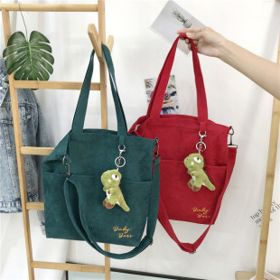 ins帆布包女学生韩版 2021原宿风单肩包日系网红斜挎包手提布袋包