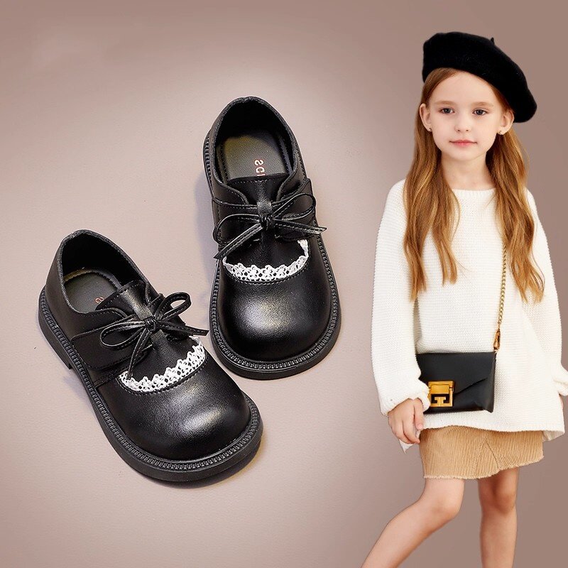 女童皮鞋小女孩软底公主鞋