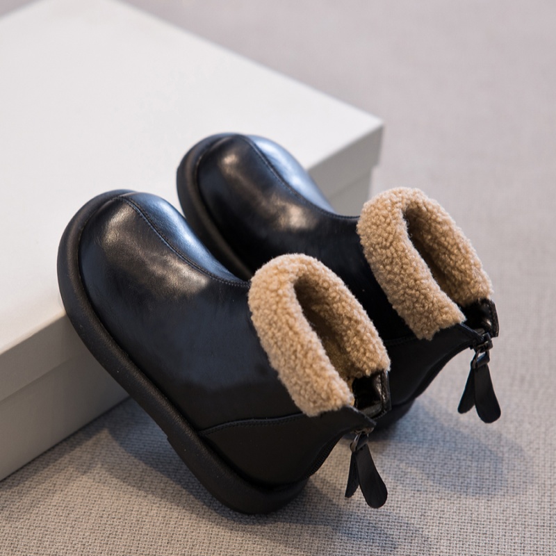 女童雪地靴儿童加绒棉鞋保暖棉靴