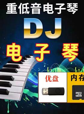 电子琴纯音乐dj车载音乐u盘重低音经典怀旧mp3内存卡TF卡插卡音箱