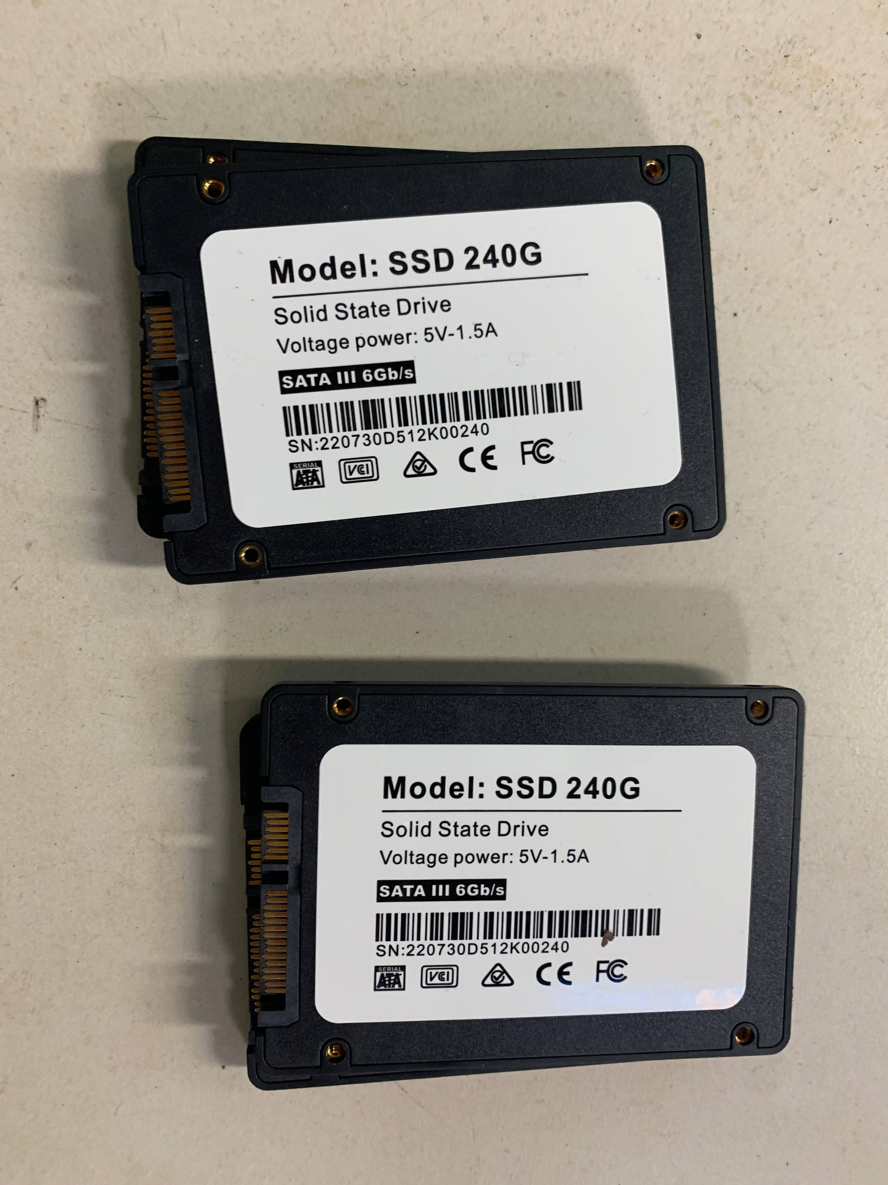 普通全新串口240g msata ssd 固态硬盘sata3全新预装系统