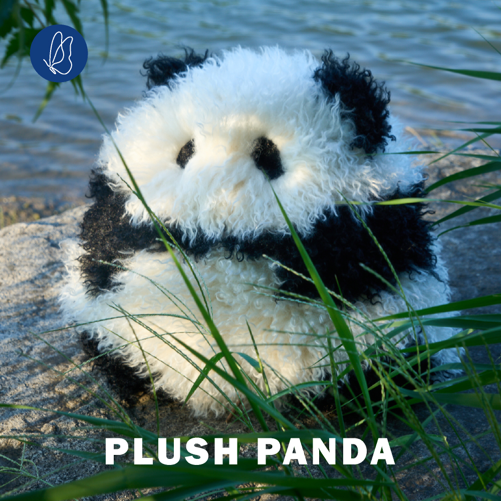 熊猫靠垫毛绒玩具吾卢拉聚酯纤维