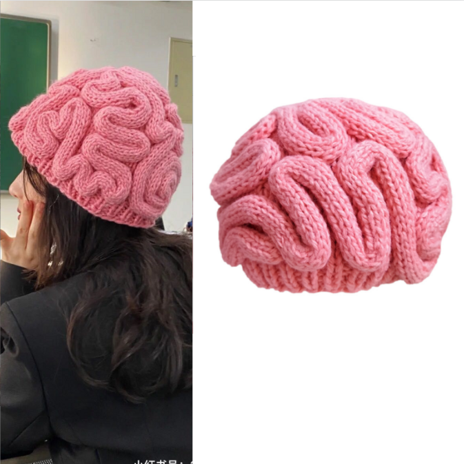 带脑子上班大脑帽子脑子帽