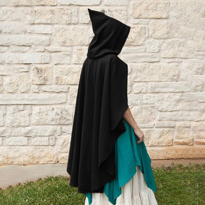 Century Women's Hooded Cloak Wearing Halloween Women's Gold