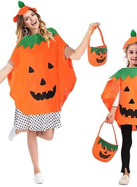 Halloween Costume Adult Children's Pumpkin Makeup Performan