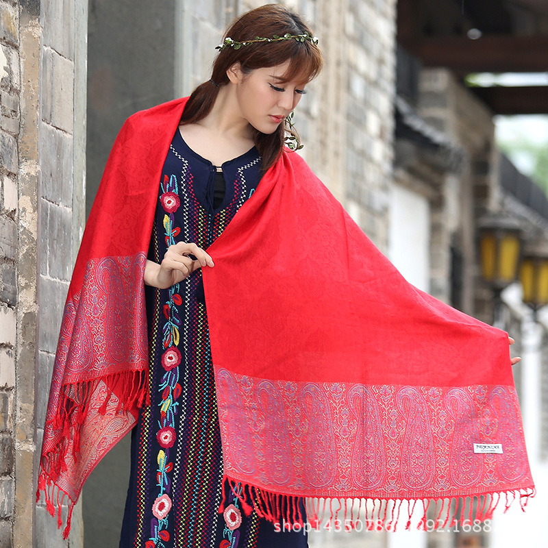 Ethnic cashew scarf, air-conditioned large shawl scarf, dua