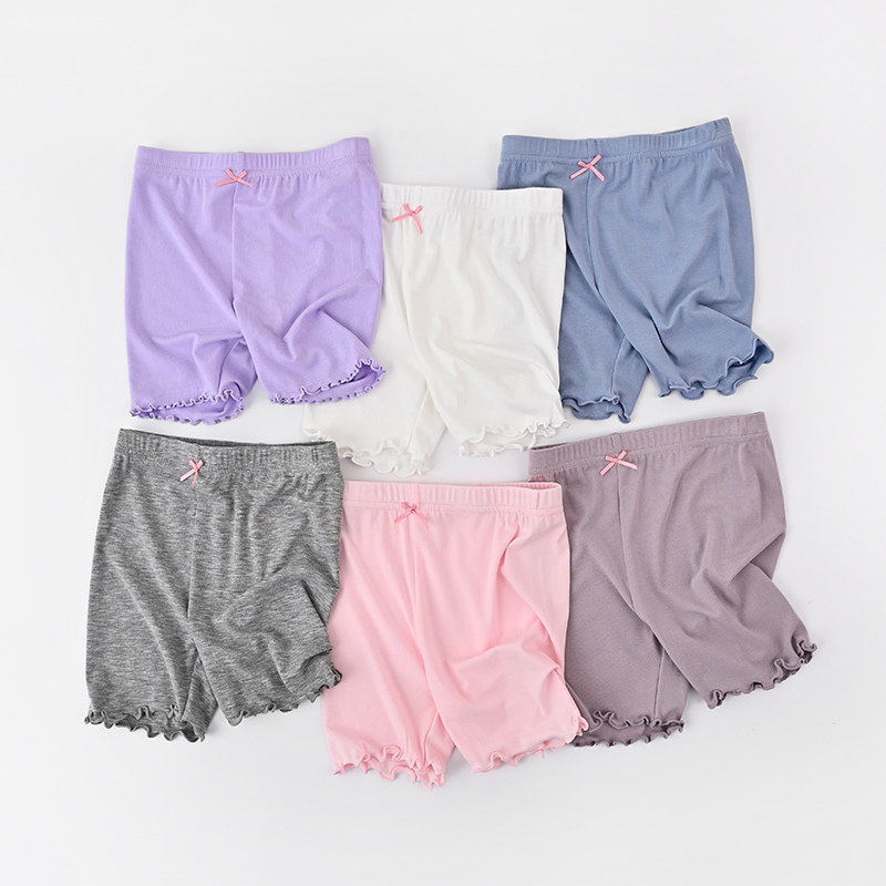 特 薄软莫代尔儿童安全裤 女童纯色木耳边平角内裤,童装/婴儿装/亲子装,内裤,淘宝优惠券,粉丝福利购,淘宝优惠卷