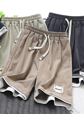 84743儿童纯棉短裤 男童女童全棉运动休闲中裤 中大童五分裤 夏款